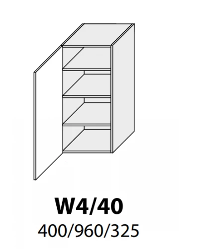 Extom Pakabinama spintelė Sidabrinis W4 40