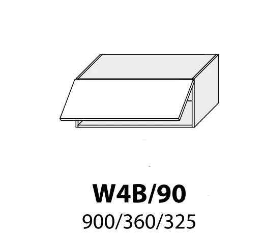 Extom Pakabinama spintelė Sidabrinis W4B 90
