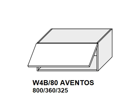 Extom Pakabinama spintelė Sidabrinis W4B 80 AV