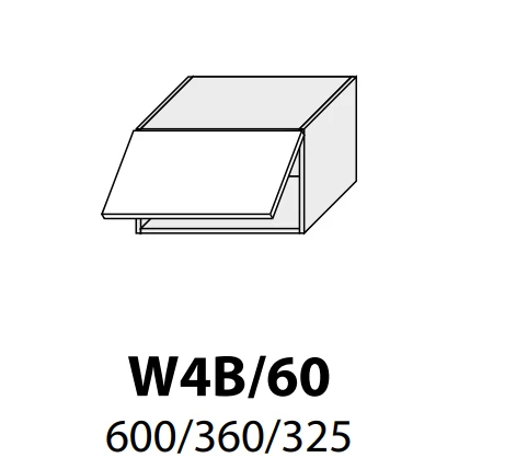 Extom Pakabinama spintelė Sidabrinis W4B 60