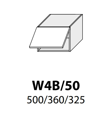 Extom Pakabinama spintelė Sidabrinis W4B 50