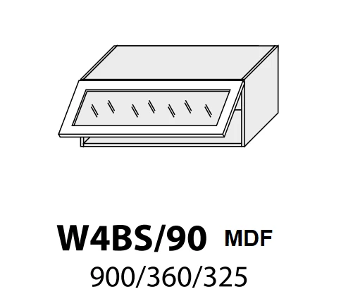 Extom Pakabinama spintelė Sidabrinis W4Bs 90 MDF