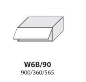 Extom Pakabinama spintelė Sidabrinis W6B 90