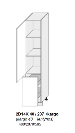 Extom Pastatoma spintelė Sidabrinis 2D14k 40+cargo