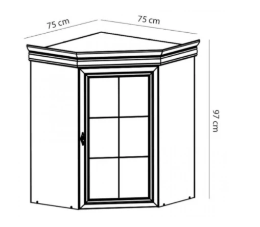 Gala Vitrina kampinė KORA KNN1