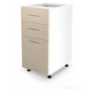 Halmar Pastatoma spintelė VENTO D3S-40/82 smėlio blizgi su stalčiais