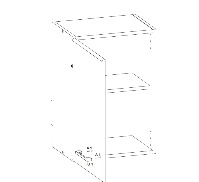 Liveo Pakabinama spintelė ELIZA EZ2/G50 LP 50