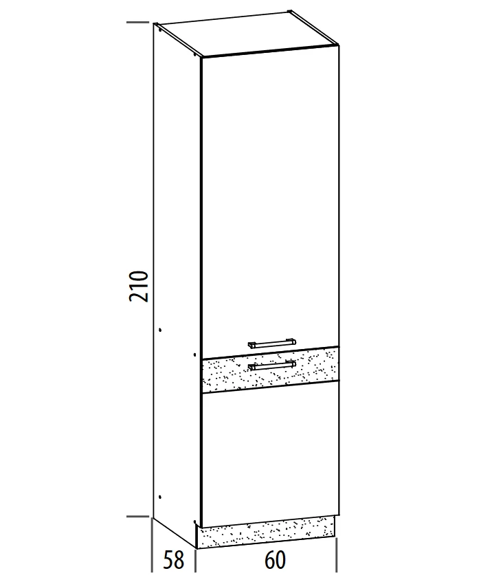 Liveo Pastatoma spintelė MODENA MD22/D60C