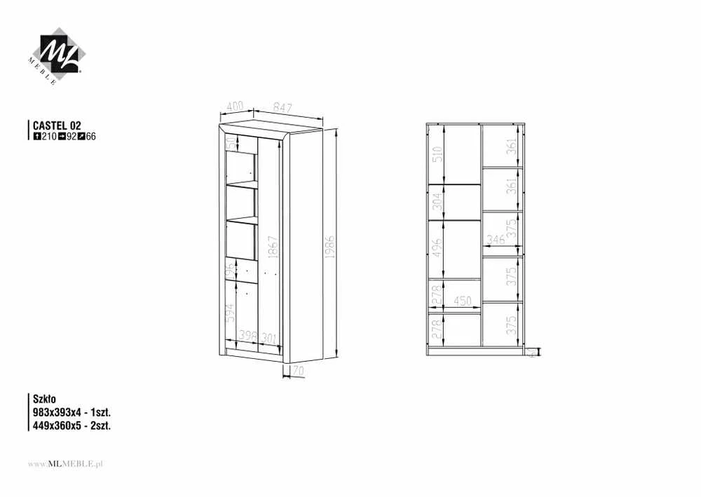 ML CASTEL 02/S vitrina