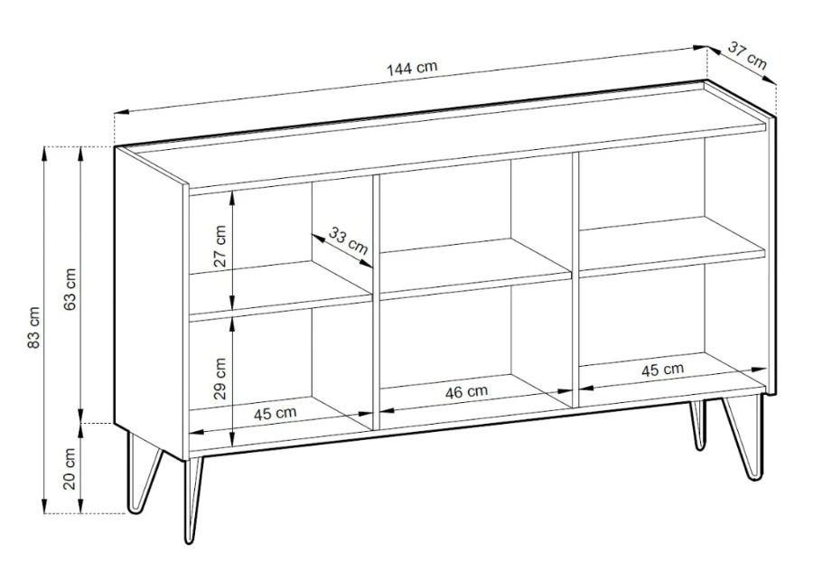 Piaski HARMONY komoda K144