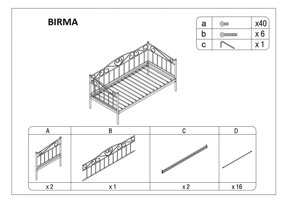 Signal Lova BIRMA juoda