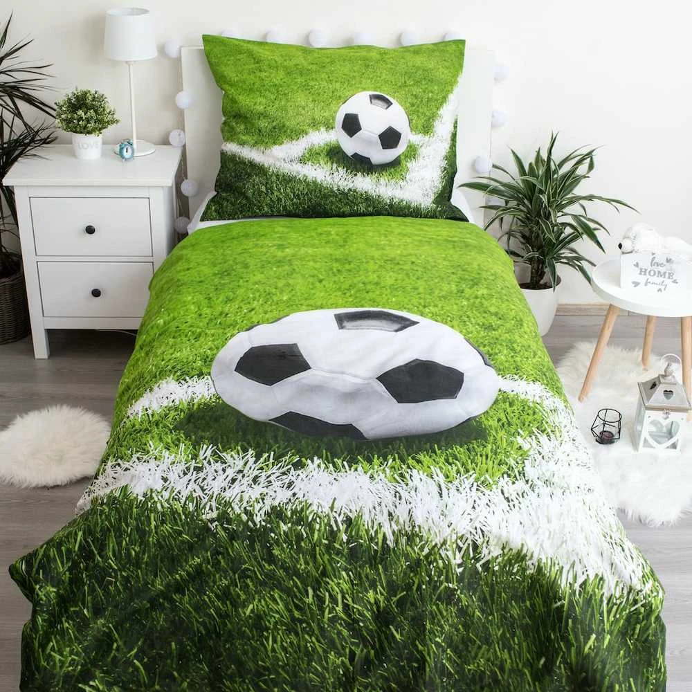 Jerry Fabrics Futbolo kampinė patalynė 140×200cm, 70×90 cm
