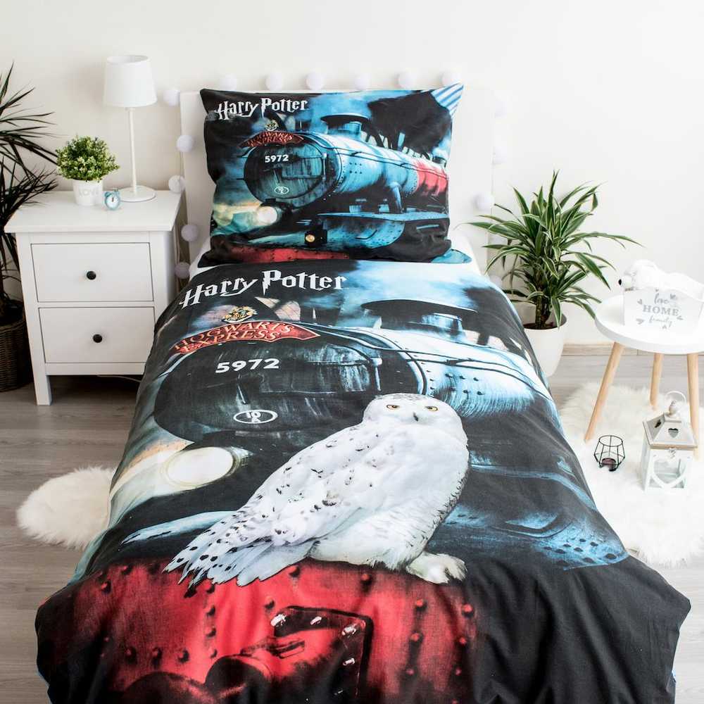 Patalynė bawełniana 140x200 Harry Potter lokomotywa 8513 poszewka 70x90 młodzieżowa