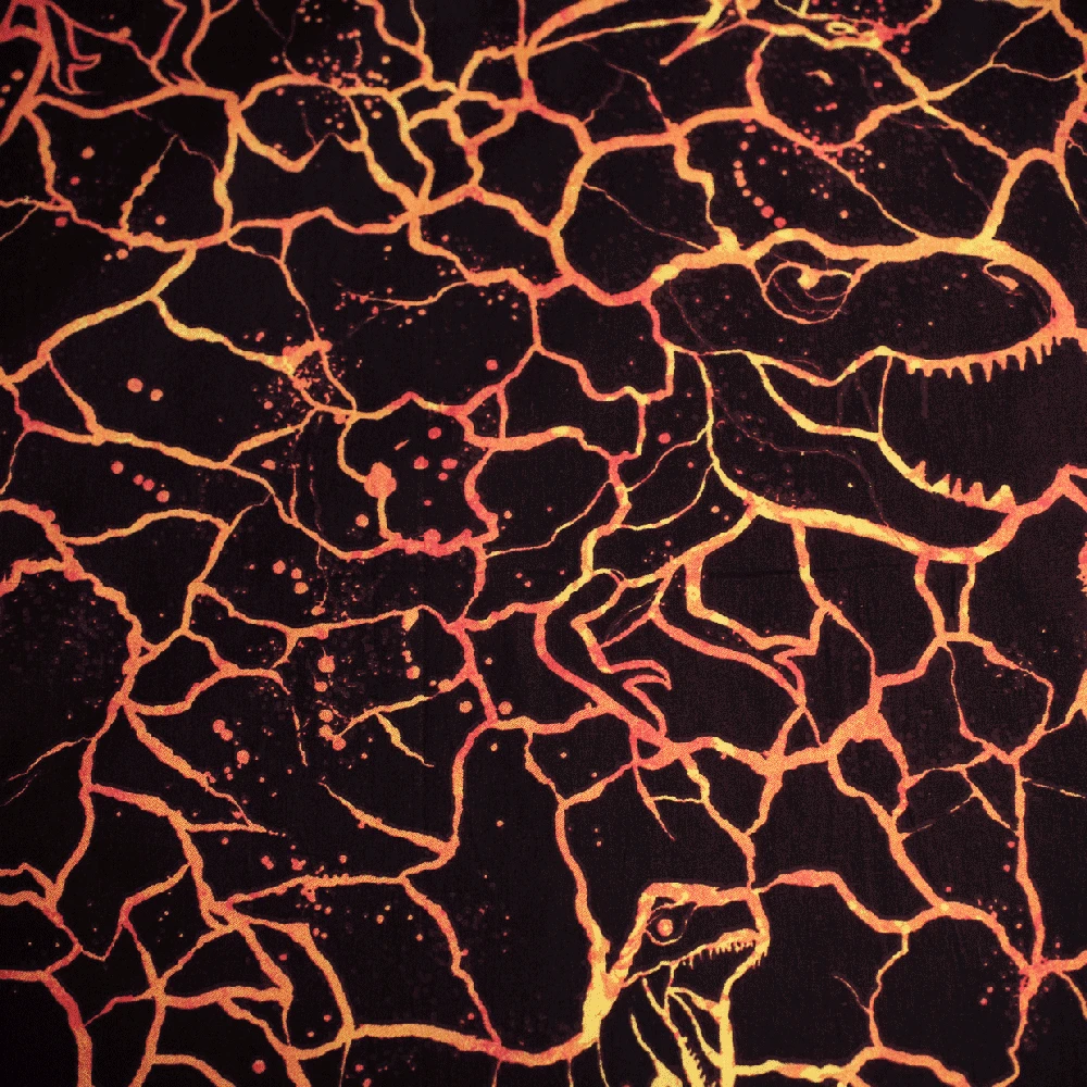 Patalynė bawełniana 140x200 Park Jurajski dinozaury wulkan 5994 Jurassic Park