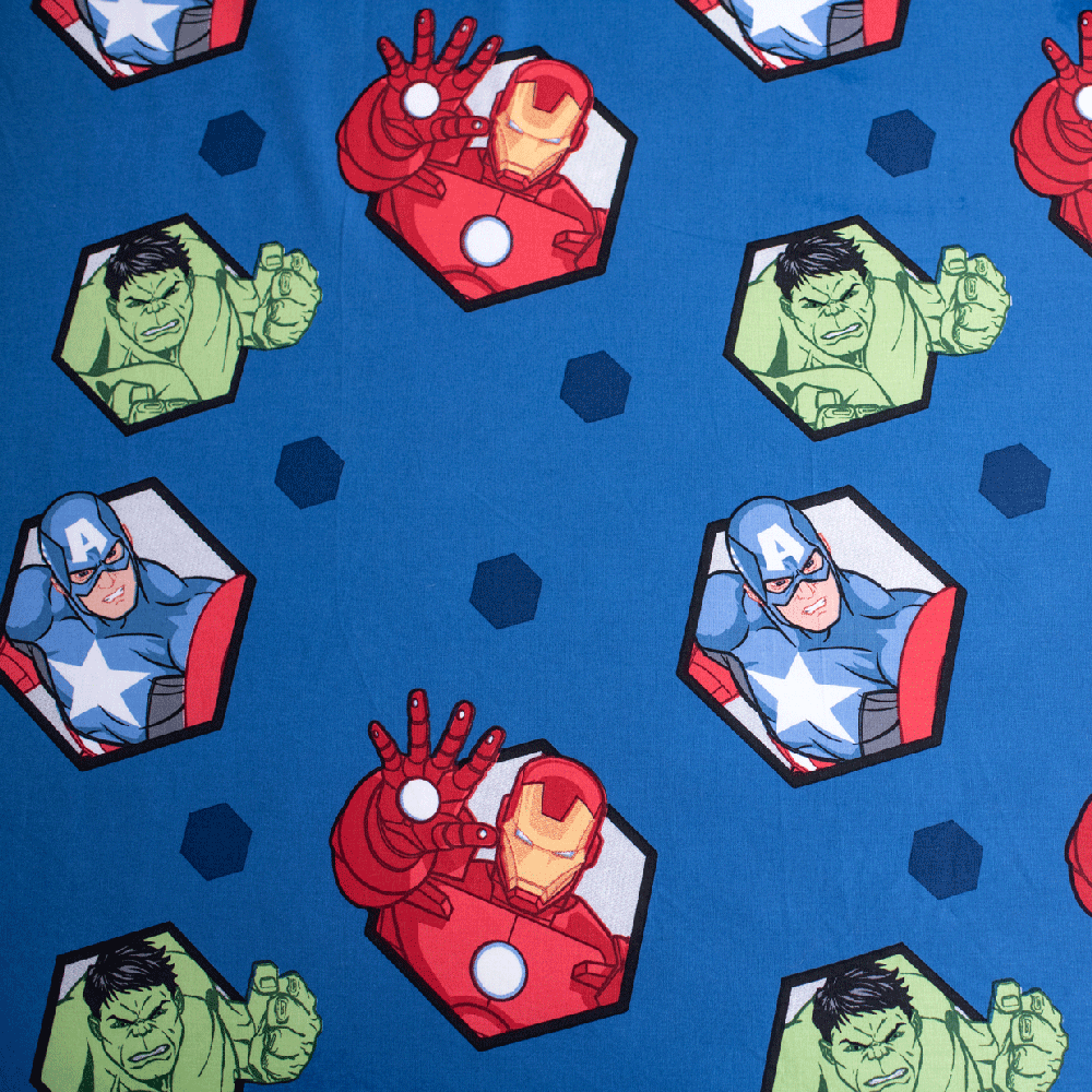 Avengers 03 Vaikiška paklodė su guma, 90x200+25 cm