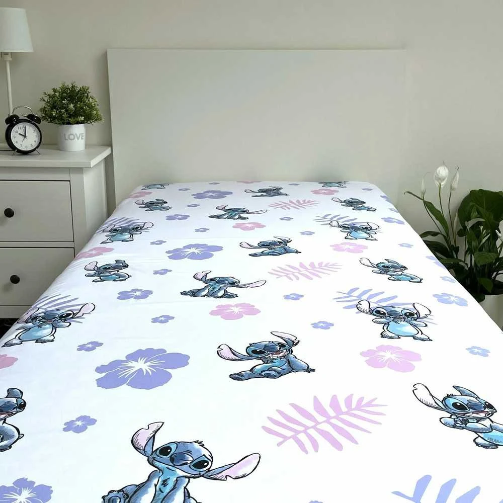 Lilo and Stitch Vaikiška paklodė su guma, 90x200+25 cm