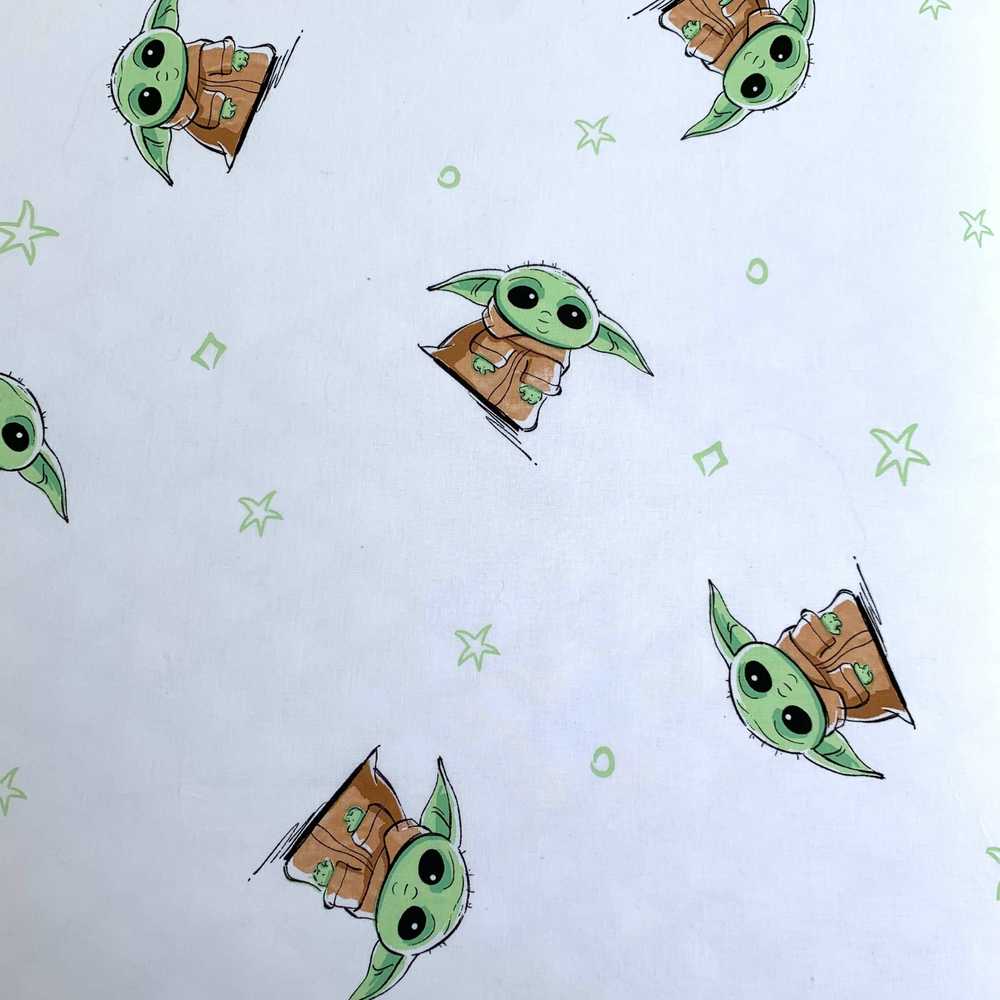 Star Wars "Baby Yoda" Vaikiška paklodė su guma, 90x200+25 cm