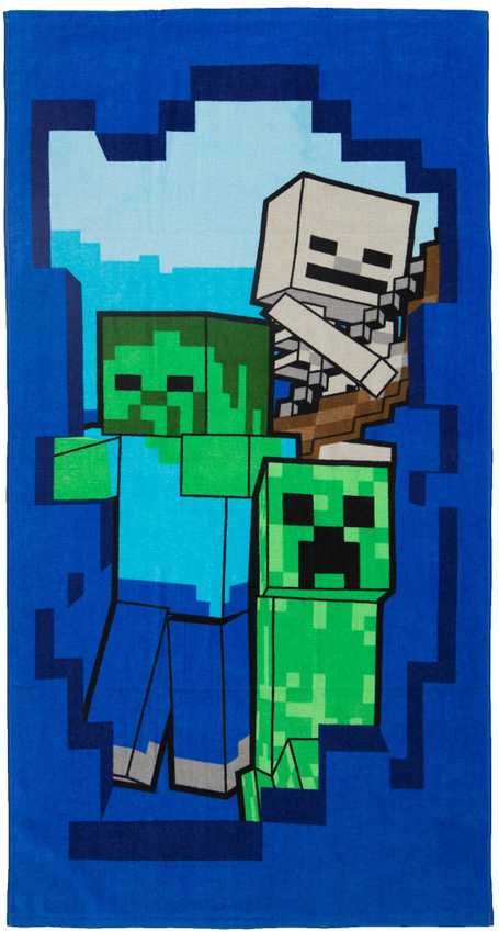 Minecraft Beware Vaikiškas rankšluostis, 70x140 cm