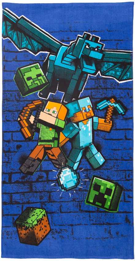 Minecraft Metro Art Survive Vaikiškas rankšluostis, 70x140 cm