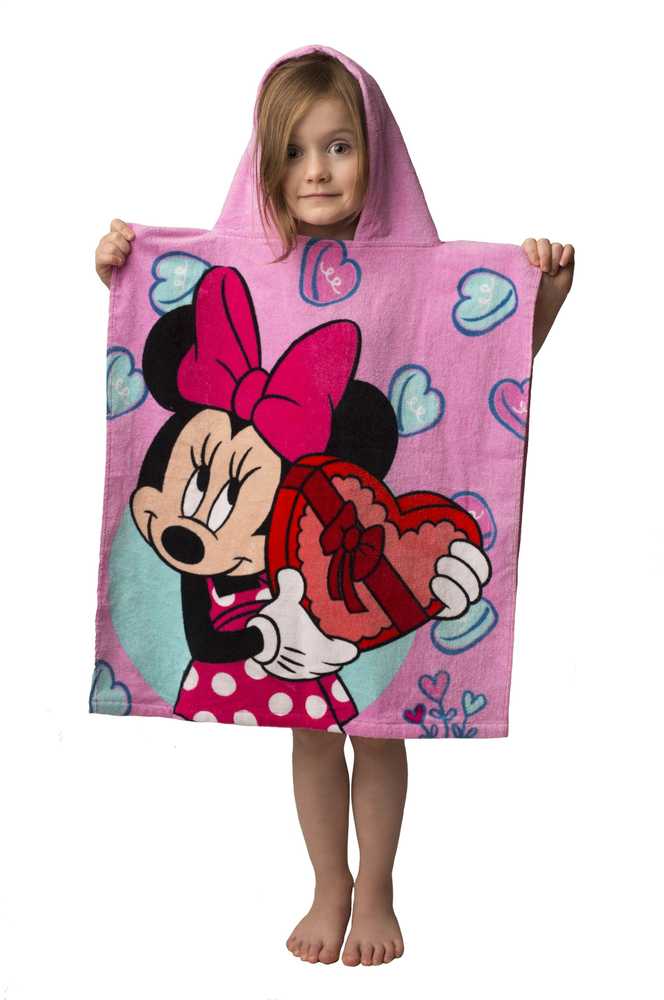 Pink Minnie "Rožinė 03" Vaikiškas rankšluostis-pončas, 50x115 cm