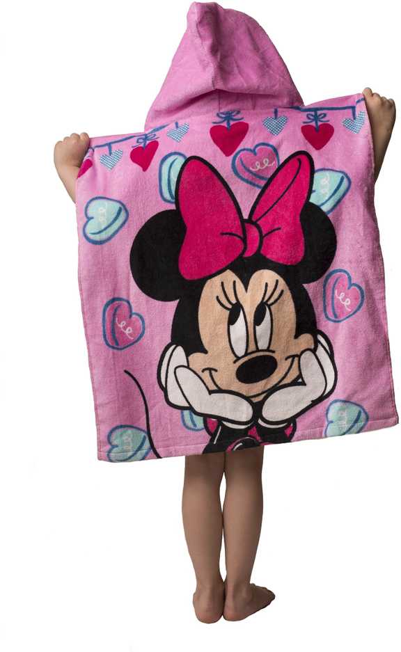 Pink Minnie "Rožinė 03" Vaikiškas rankšluostis-pončas, 50x115 cm