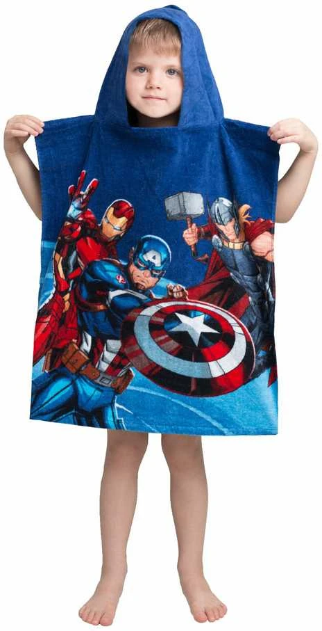 Avengers "Hero" Vaikiškas rankšluostis-pončas, 50x115 cm