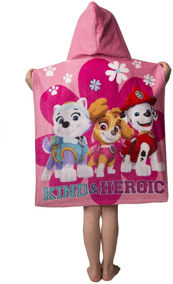 Paw Patrol PP475 Vaikiškas rankšluostis-pončas, 50x115 cm