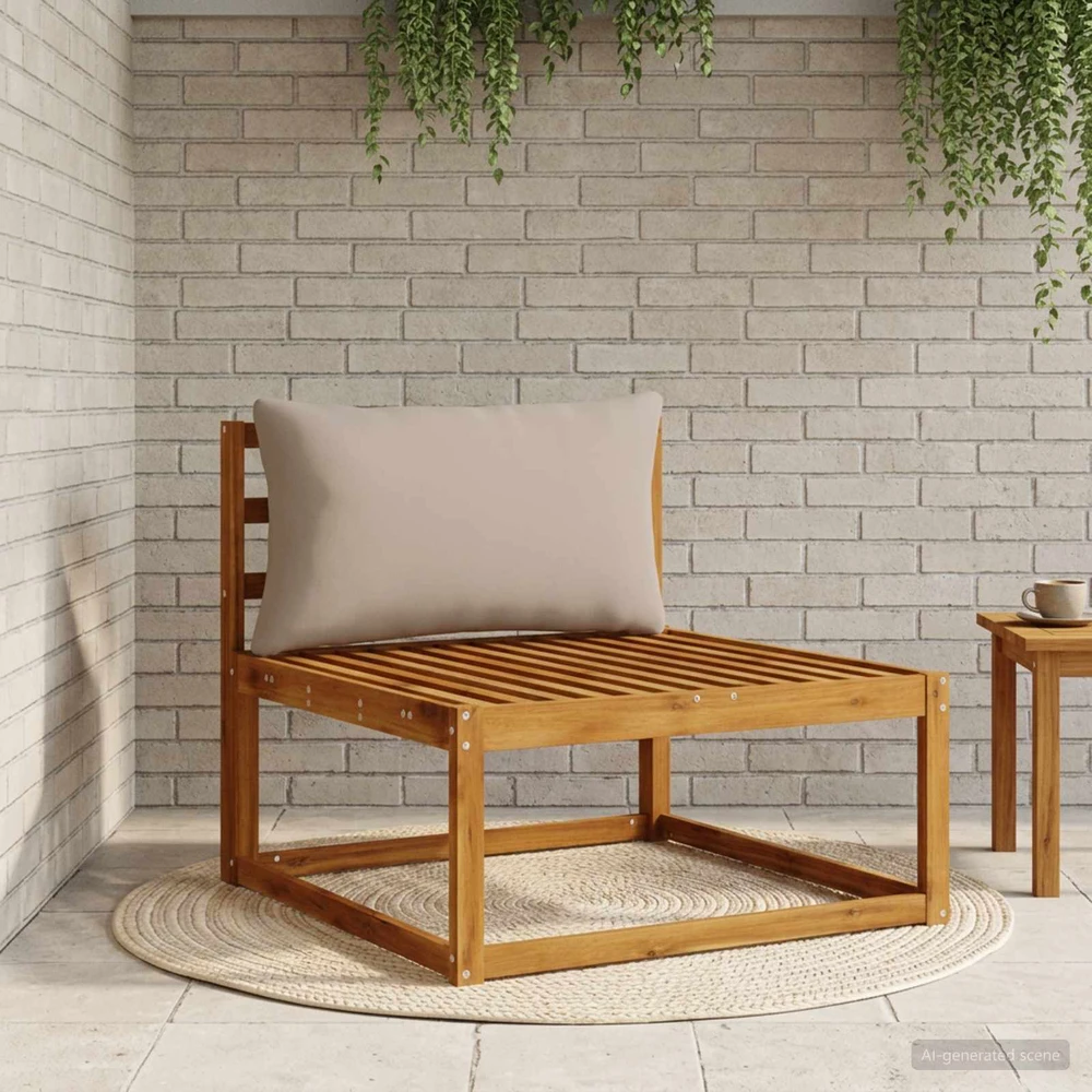 Atlošo pagalvė PUTTEN 100% poliesteris Smėlio 80 x 40 x 15 cm