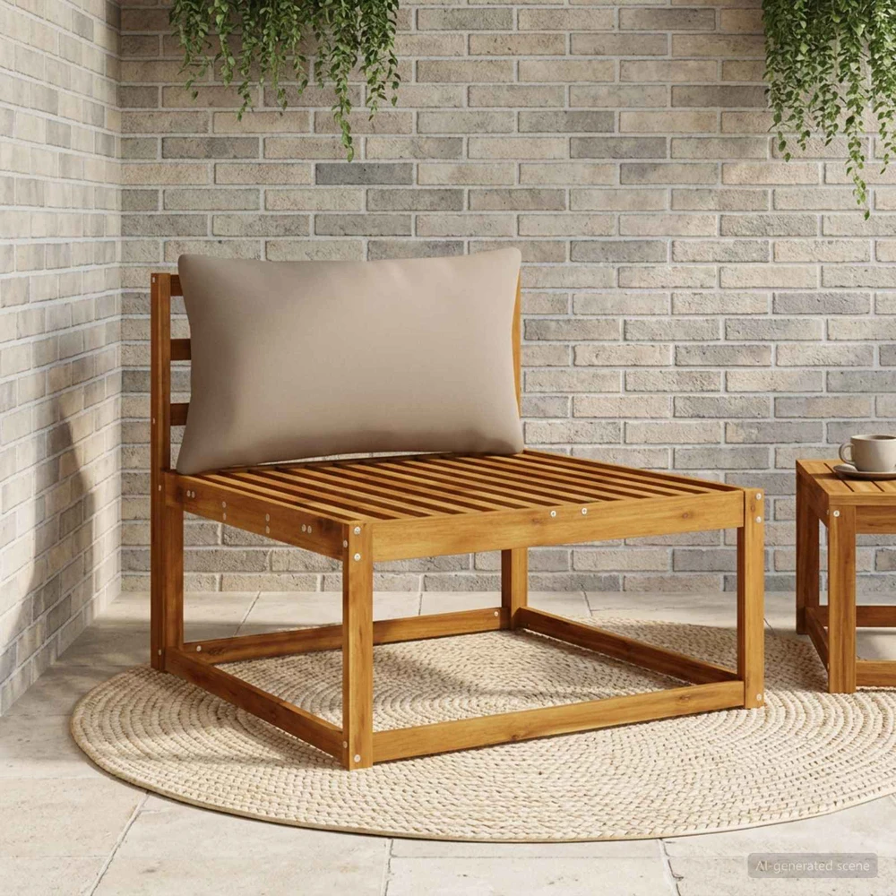 Atlošo pagalvė PUTTEN 100% poliesteris Taupe 80 x 40 x 15 cm