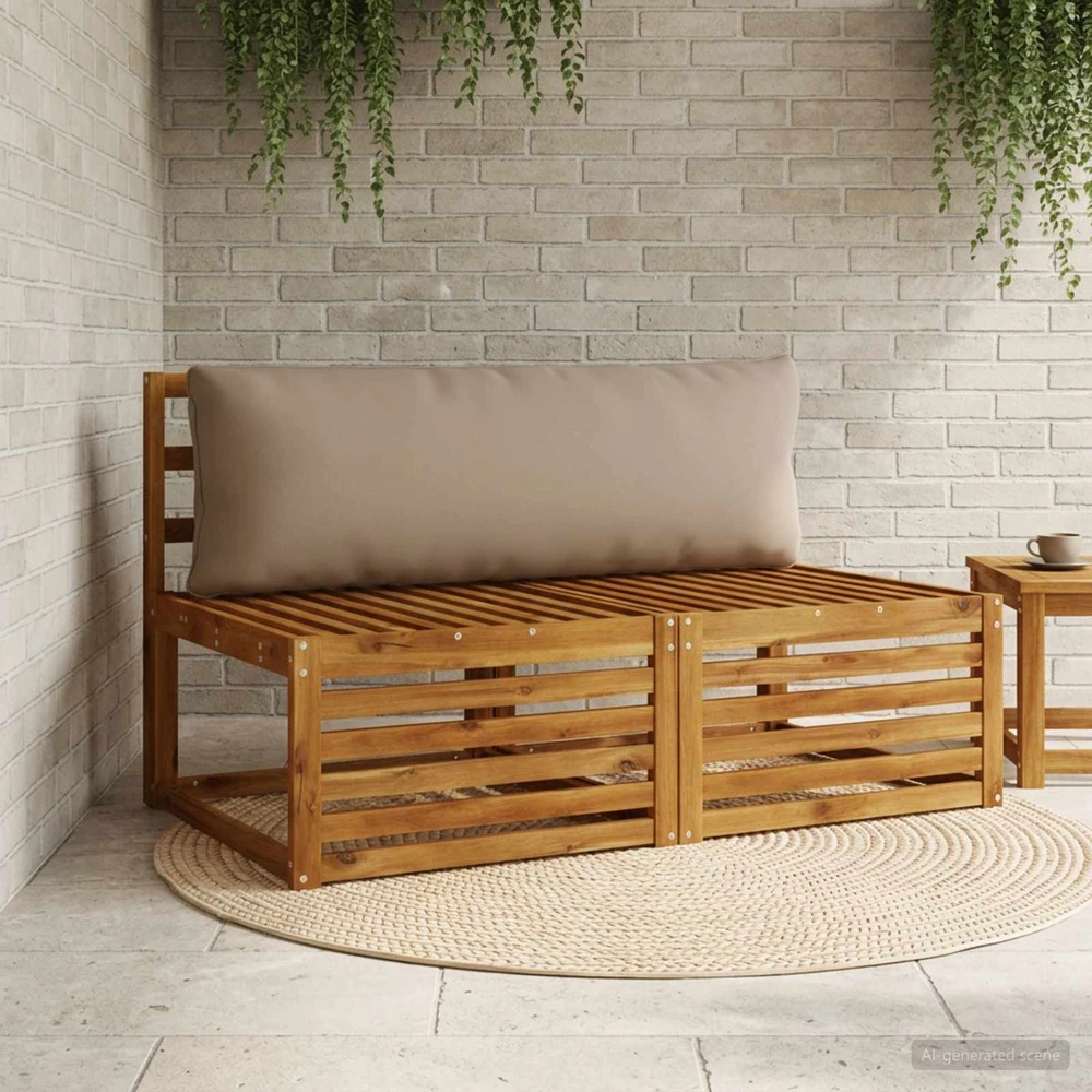 Atlošo pagalvė PUTTEN 100% poliesteris Taupe 120 x 40 x 15 cm