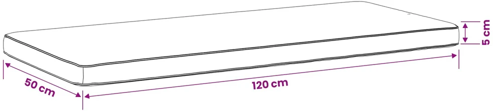 1 dalies suoliuko pagalvė VUGHT 100% poliesteris