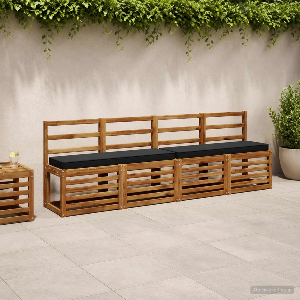 1 dalies suoliuko pagalvė VUGHT 100% poliesteris Juoda
