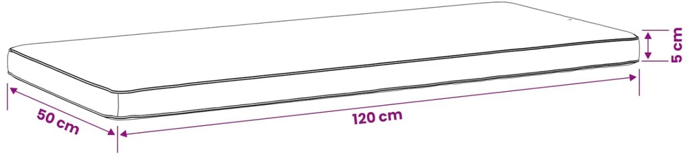 1 dalies suoliuko pagalvė VUGHT 100% poliesteris