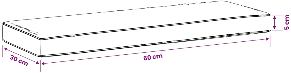 1 dalies suoliuko pagalvė VUGHT 100% poliesteris Taupe