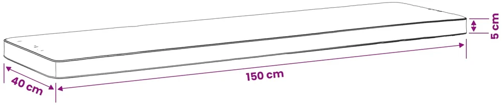1 dalies suoliuko pagalvė VUGHT 100% poliesteris Mėlyna