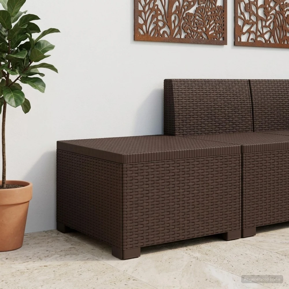 1-Vietis Sodo Sofas, Atrodo kaip Ratano PP Ruda
