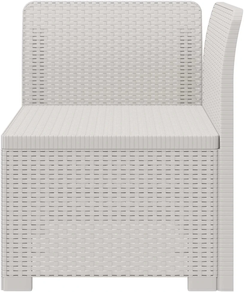 1- vietis Sodas Sofas Ratanas PP Balta 62 x 62 x 70,5 cm