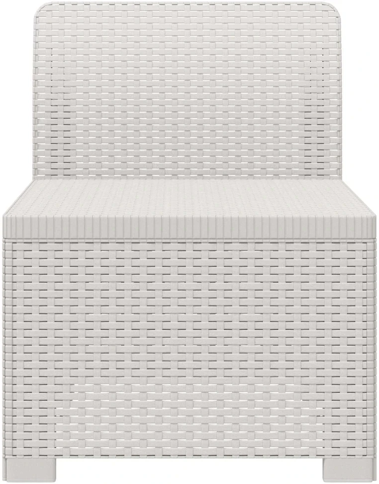 1- vietis Sodas Sofas Ratanas PP Balta 55 x 62 x 70,5 cm