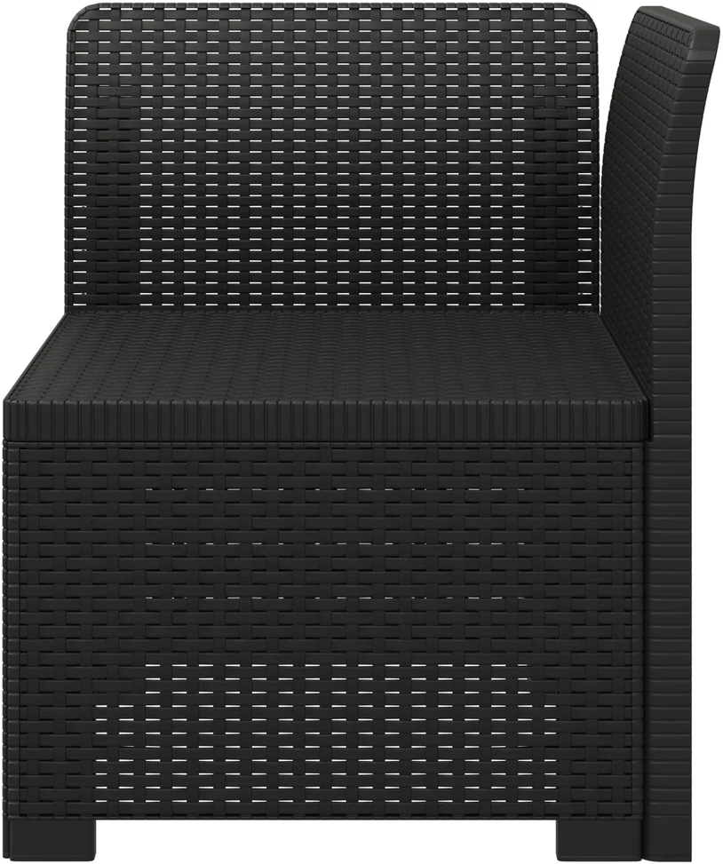 1-Vietis Sodo Sofas, Atrodo kaip Ratano PP Antracito