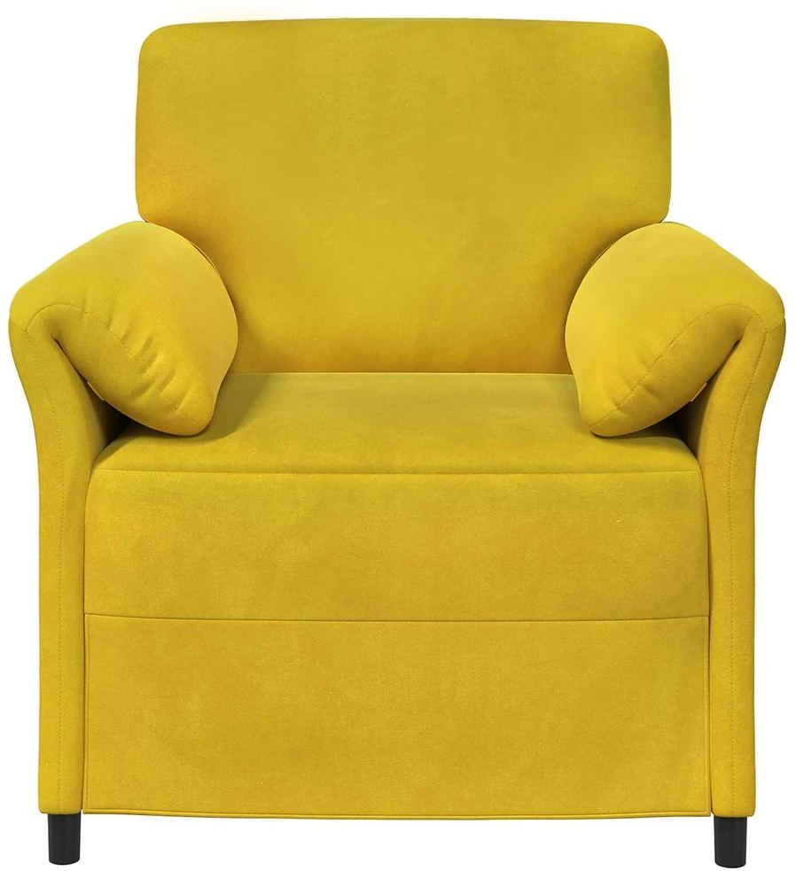 1 vietos sofa Geltona 88 x 83 x 95 cm Aksomas