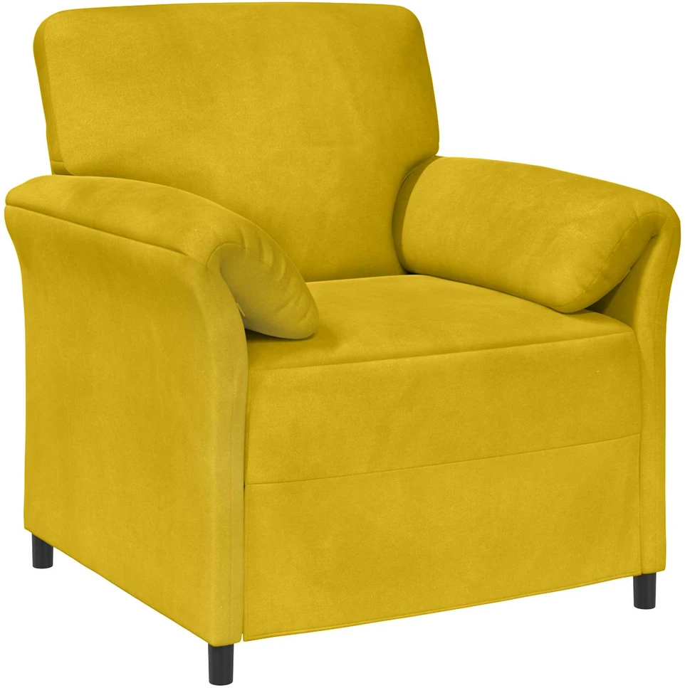 1 vietos sofa Geltona 88 x 83 x 95 cm Aksomas