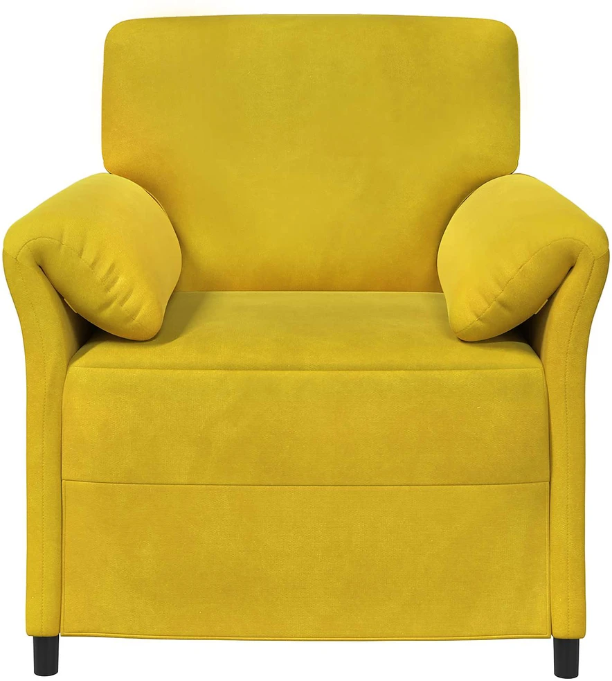 1 vietos sofa Geltona 88 x 83 x 95 cm Aksomas