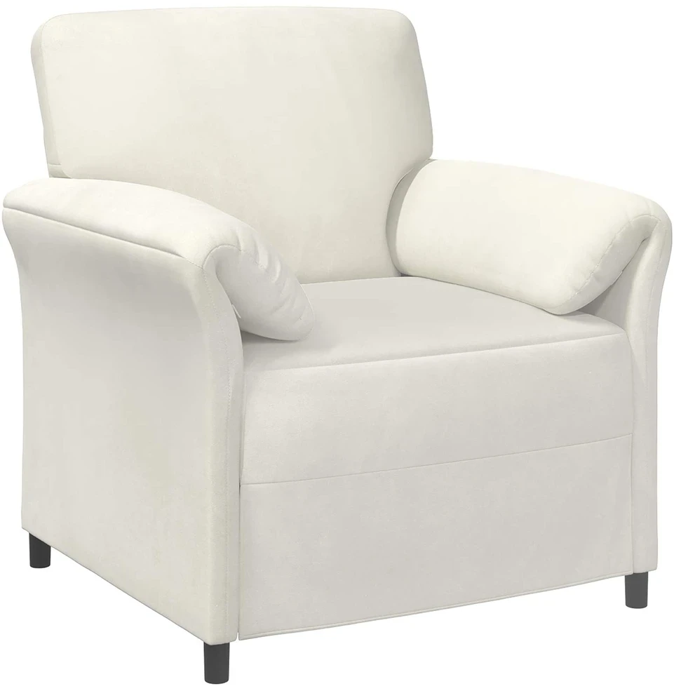 1 vietos sofa Kreminė 88 x 83 x 95 cm Aksomas