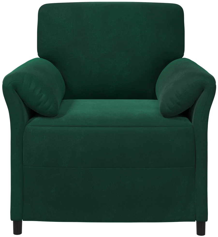 1 vietos sofa Tamsiai žalia 88 x 83 x 95 cm Aksomas