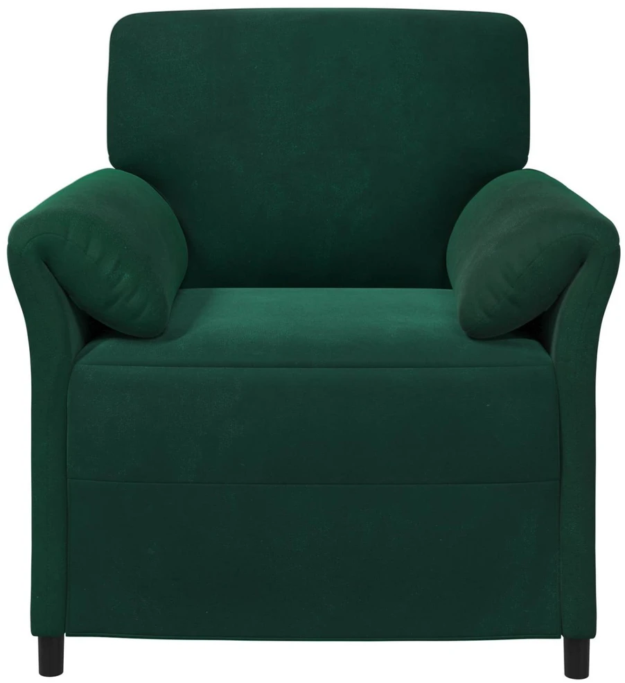 1 vietos sofa Tamsiai žalia 88 x 83 x 95 cm Aksomas