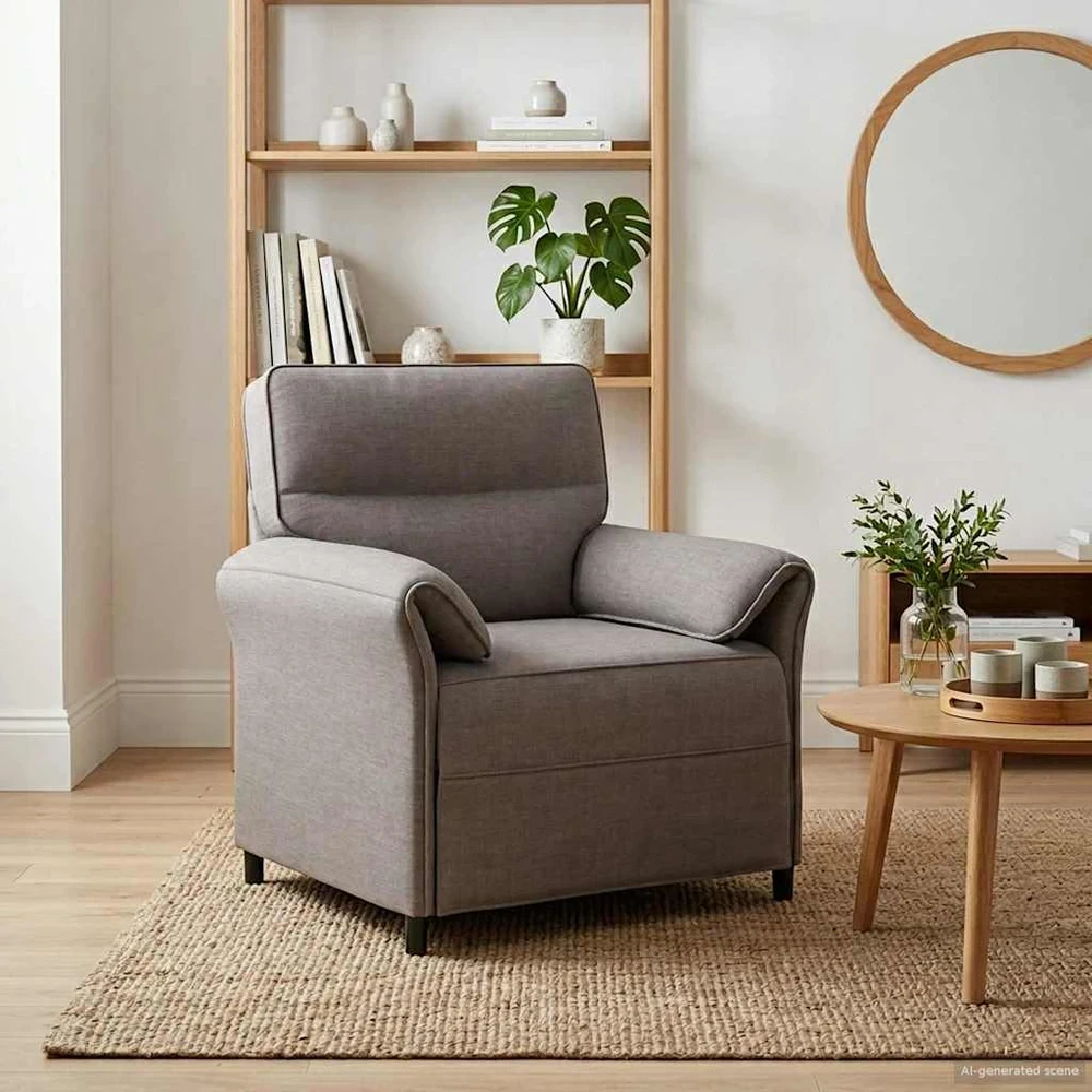 1 vietos sofa Taupe 88 x 83 x 95 cm Audinys