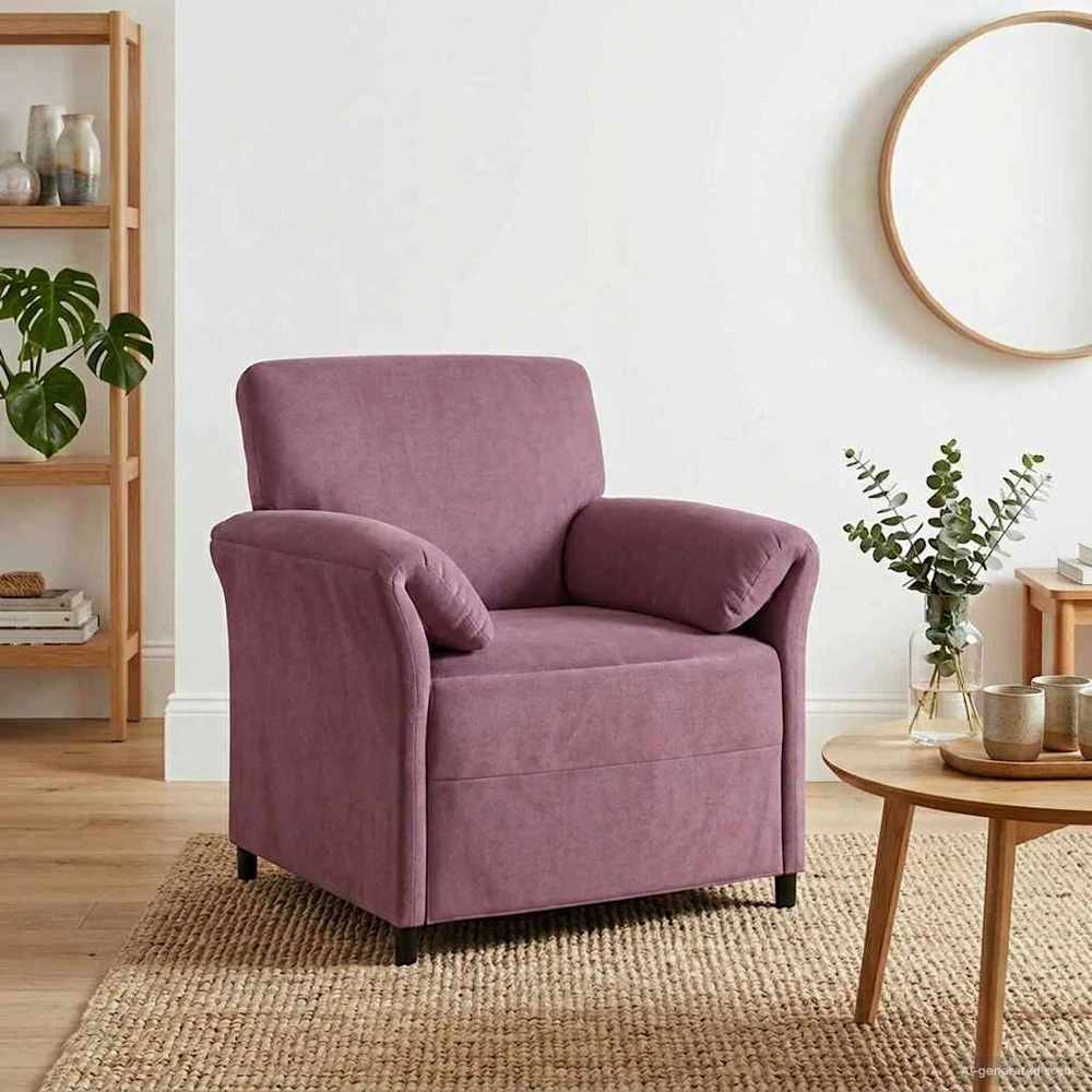 1 vietos sofa Violetinė 88 x 83 x 95 cm Aksomas