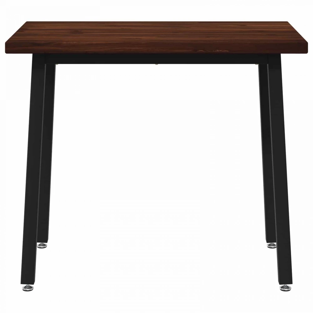 110 x 55 x 75 cm Kietos akacijos mediena Tamsiai ruda ir juoda