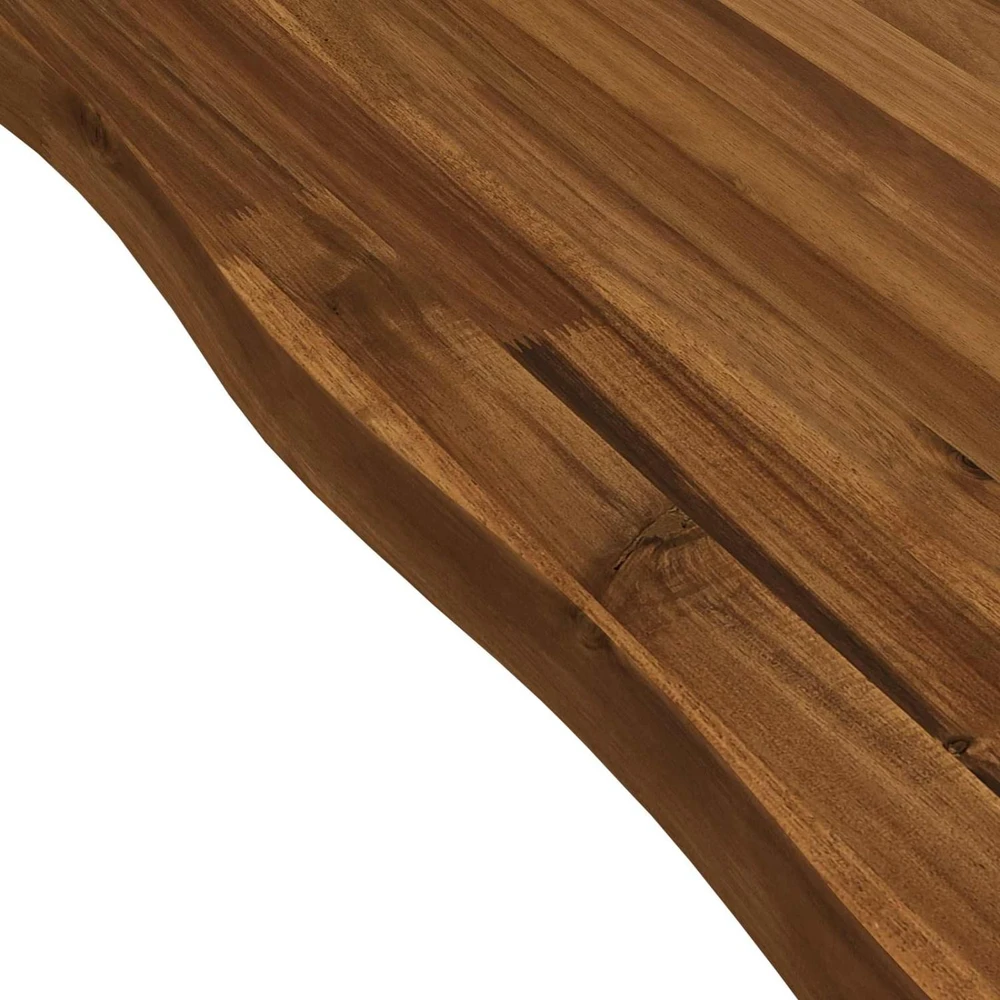 110 x 55 x 75 cm Kietos akacijos mediena Natūrali ir juoda