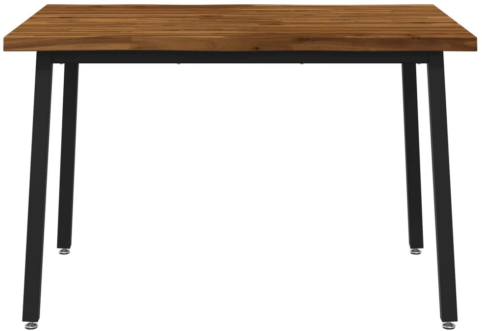 110 x 55 x 75 cm Kietos akacijos mediena Natūrali ir juoda